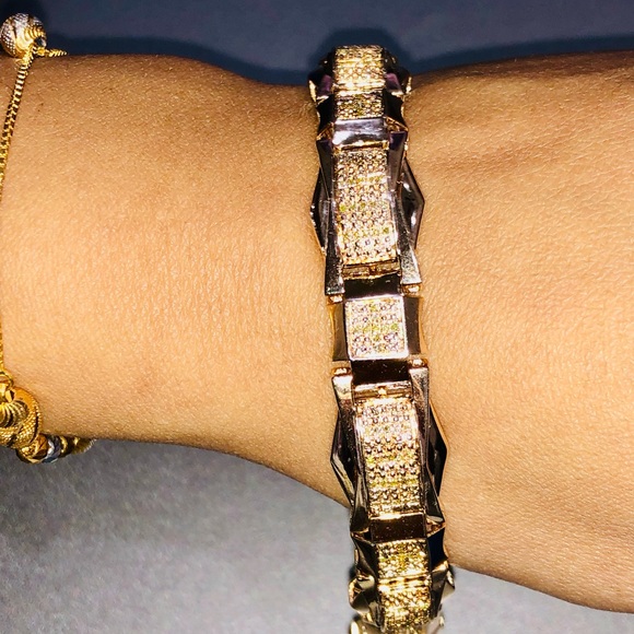 Custom made Real diamond men bracelet exquisite design only one made like it WOW - Picture 10 of 11